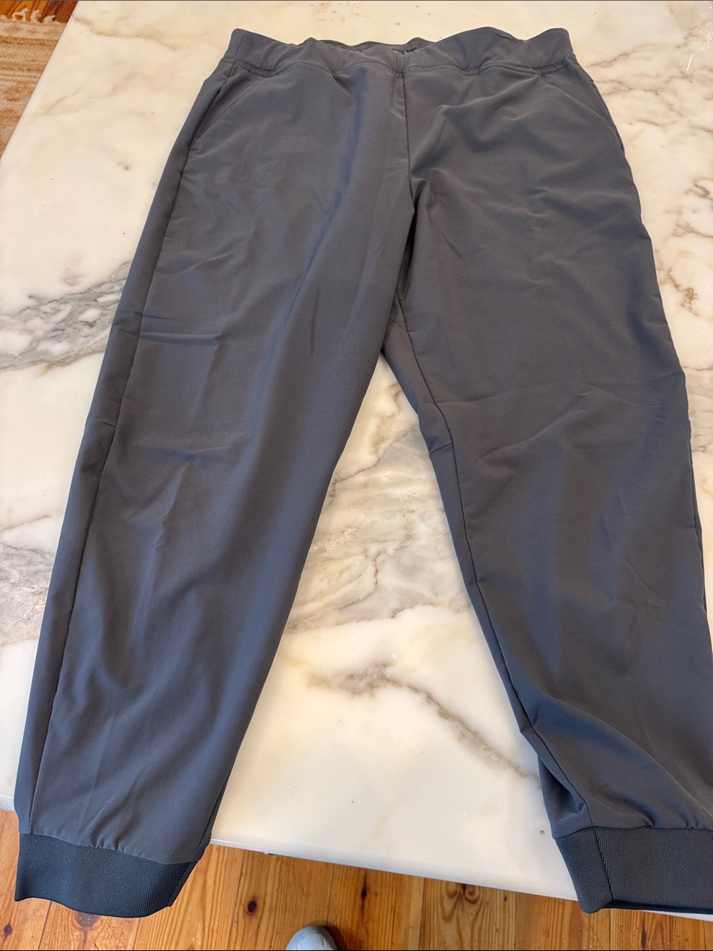 Men's Gray Athletic Jogger Pants